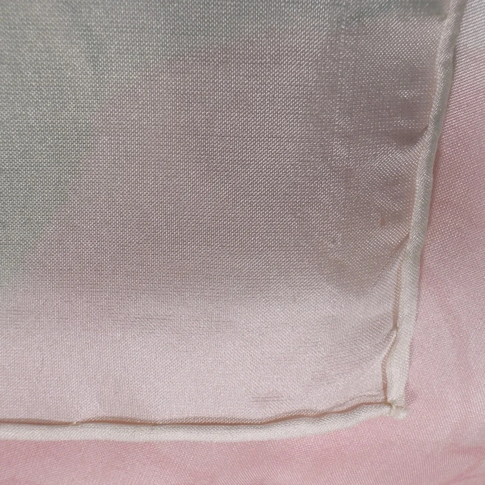 Vintage Hand Painted Silk Scarf B. Malloy Pastel Floral‎ Signed Hand Rolled Hem